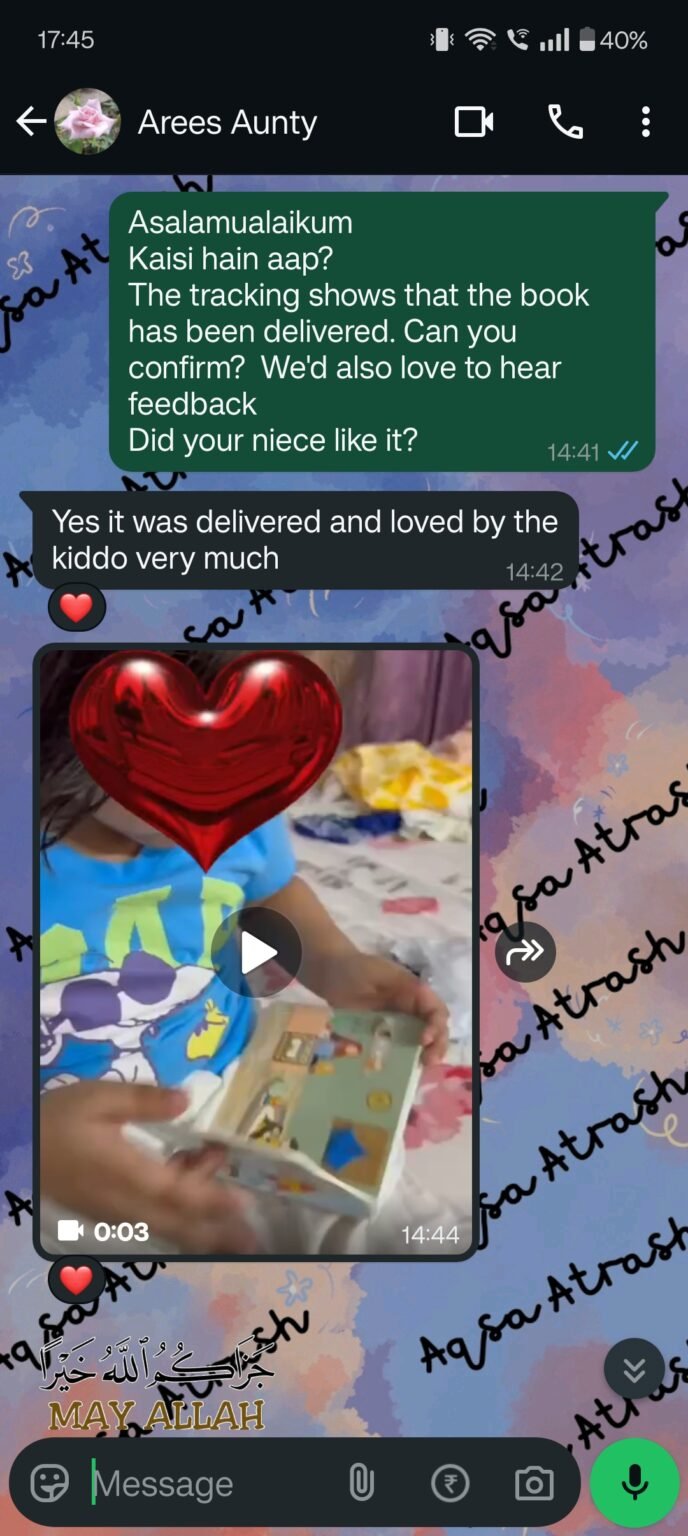 She sent it to her niece