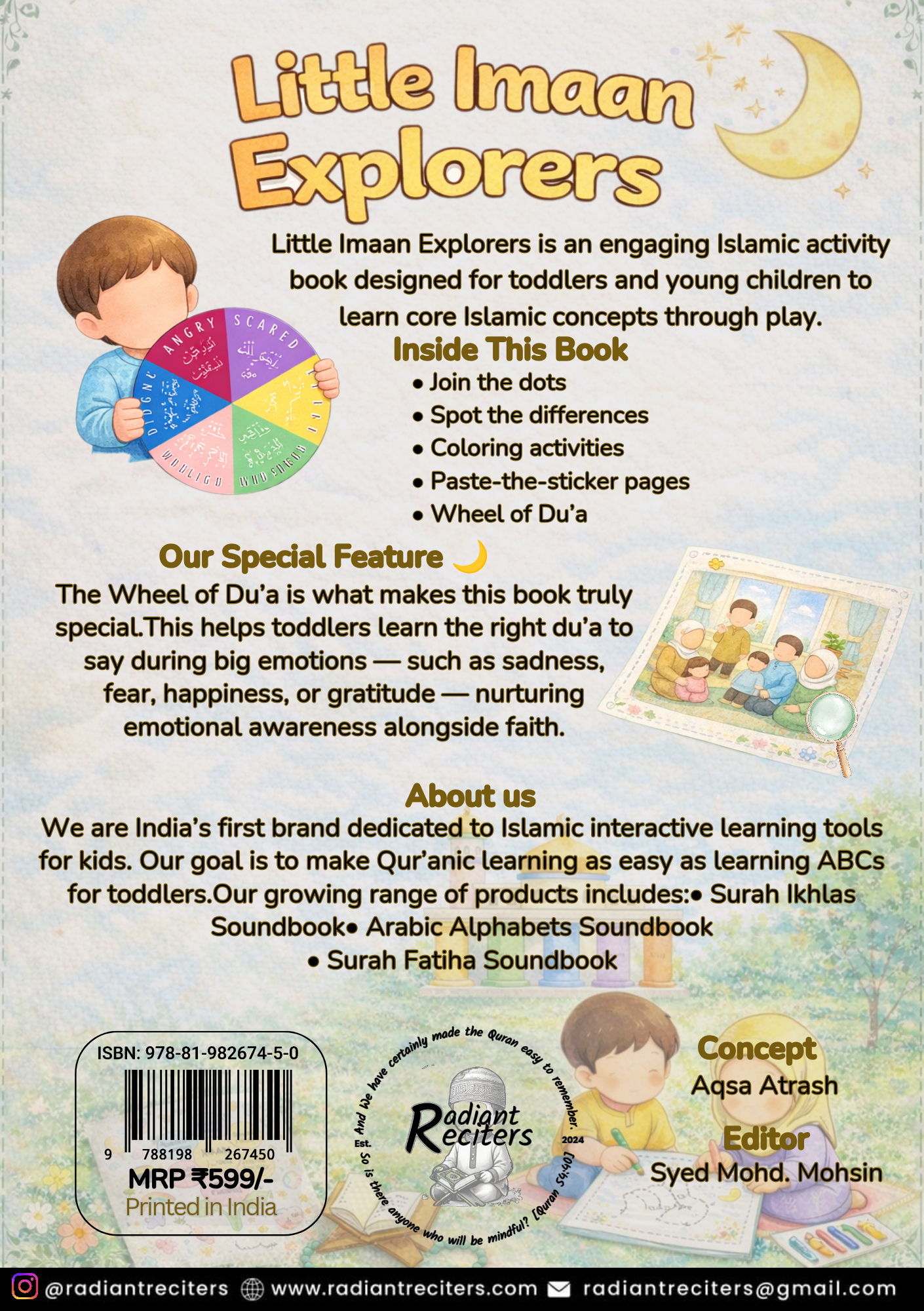 Little Imaan Explorers- An Islamic Activity kit for Kids (Age 2-8) - Image 3